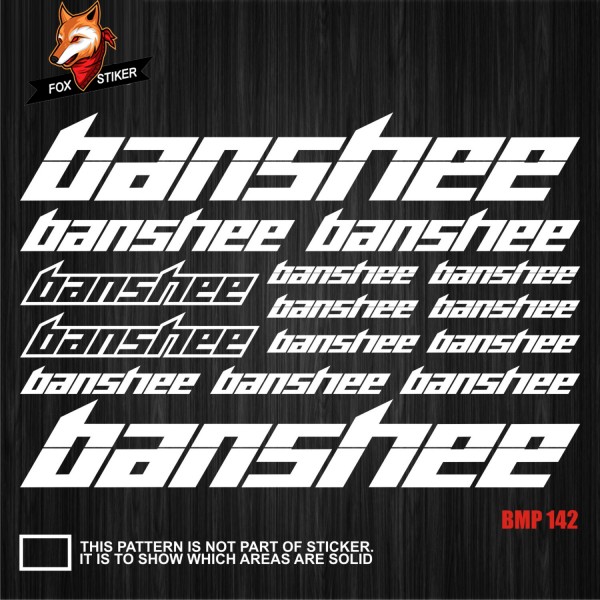 Bicycle Frame Decal Stickers Banshee 01
